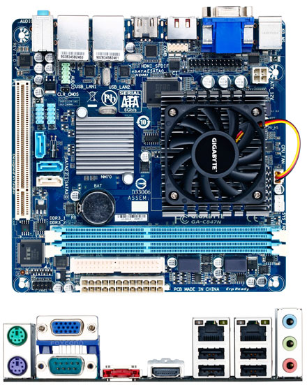 Gigabyte GA-C847N (Intel Celeron 847, 2x LAN, Win8 ready) [Remnant]